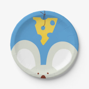 Mouse and Cheese Paper Plate