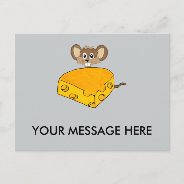 Mouse and cheese postcard (Front)