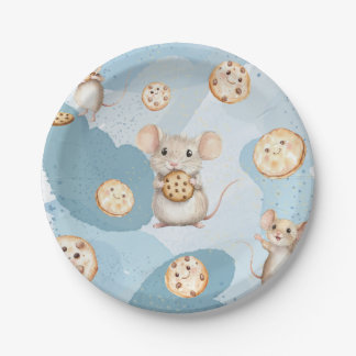 Mouse and Cookie Birthday Party Plate