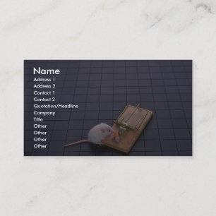 Mouse and trap business card