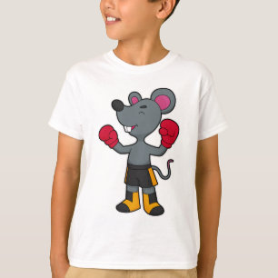 Mouse as Boxer with Boxing gloves T-Shirt