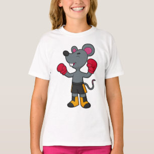 Mouse as Boxer with Boxing gloves T-Shirt