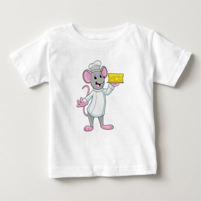 Mouse as Cook with Cheese Baby T-Shirt (Front)