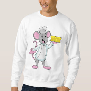 Mouse as Cook with Cheese Sweatshirt