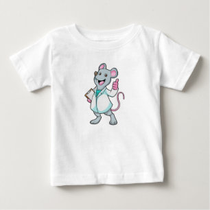 Mouse as Doctor with Doctor's coat Baby T-Shirt