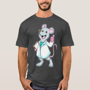Mouse as Doctor with Doctors coat T-Shirt