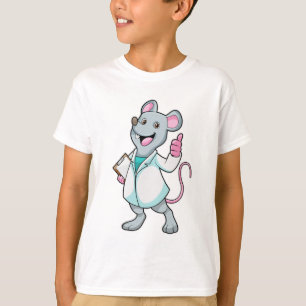 Mouse as Doctor with Doctor's coat T-Shirt