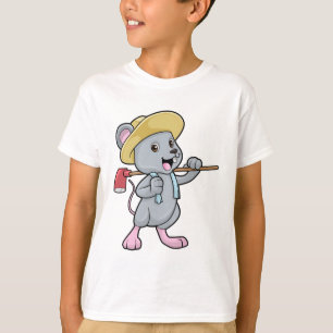 Mouse as Farmer with Axe & Hat T-Shirt