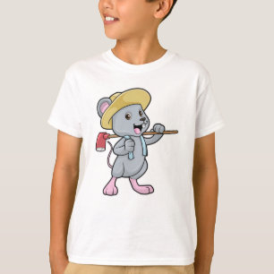 Mouse as Farmer with Axe & Hat T-Shirt