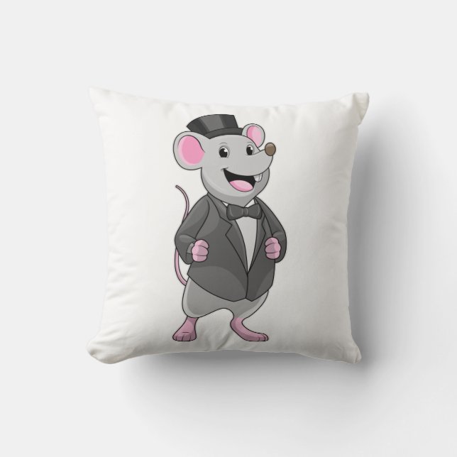 Mouse as Groom with Ribbon Cushion (Front)
