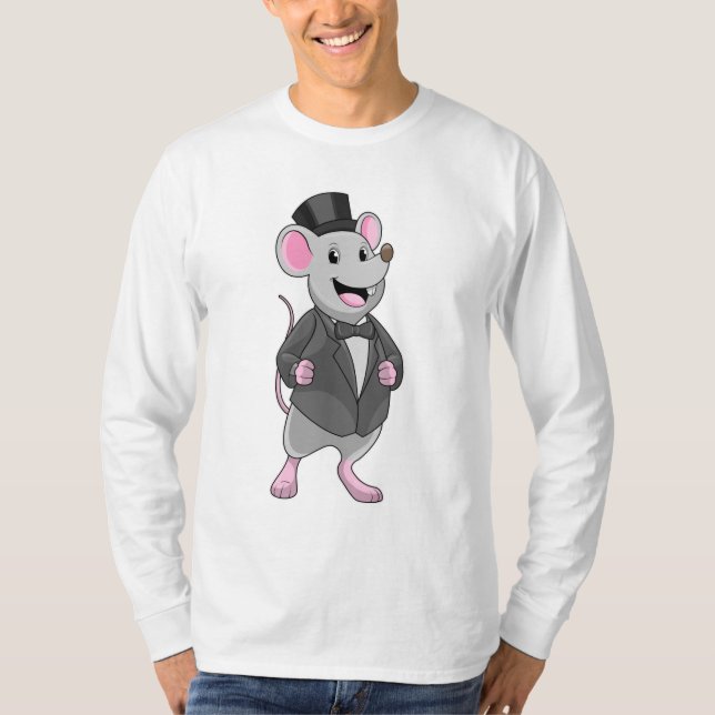 Mouse as Groom with Ribbon T-Shirt (Front)