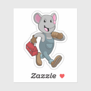 Mouse as Handyman with Toolbox