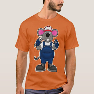 Mouse as Mechanic with Screw Spanner T-Shirt