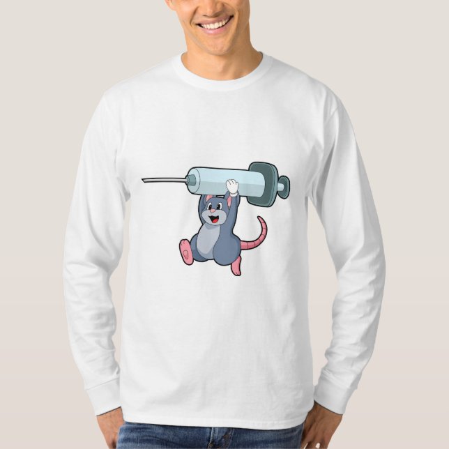 Mouse as Nurse with Syringe.PNG T-Shirt (Front)