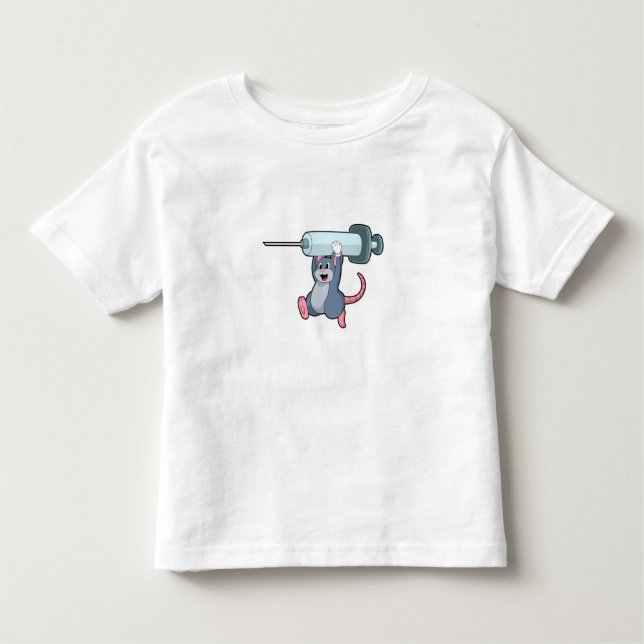 Mouse as Nurse with Syringe.PNG Toddler T-Shirt (Front)