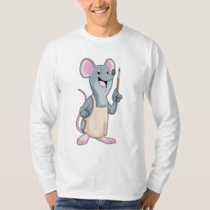 Mouse as Painter with Paint brush T-Shirt