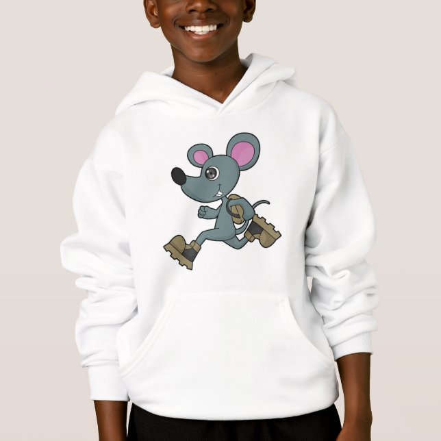 Mouse as Runner with Backpack (Front)