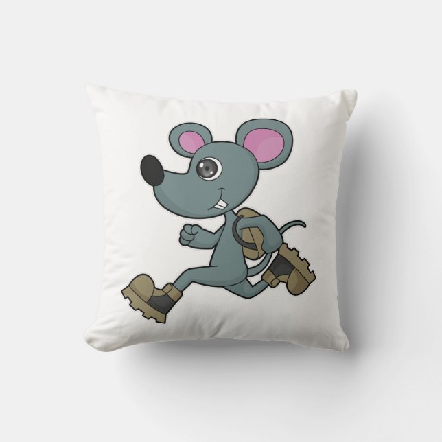 Mouse as Runner with Backpack Cushion (Front)
