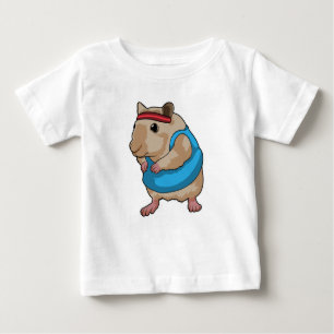 Mouse as Runner with Headband Baby T-Shirt