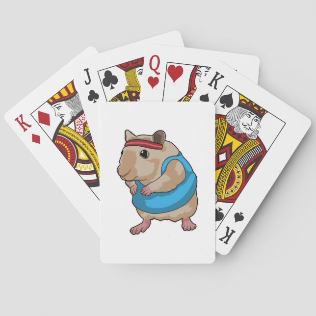 Mouse as Runner with Headband Playing Cards (Back)