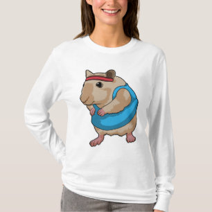 Mouse as Runner with Headband T-Shirt