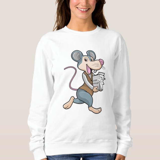 Mouse as Secretary with Paper Sweatshirt (Front)