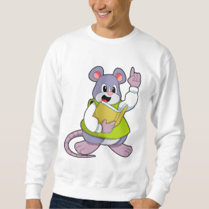 Mouse as Teacher with Book Sweatshirt