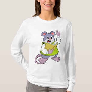 Mouse as Teacher with Book T-Shirt