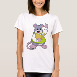 Mouse as Teacher with Book T-Shirt