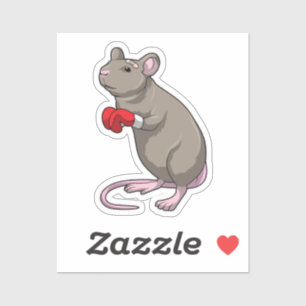 Mouse at Boxing with Boxing gloves