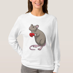 Mouse at Boxing with Boxing gloves T-Shirt