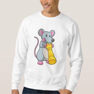 Mouse at Chess with Chess piece Pawn Sweatshirt