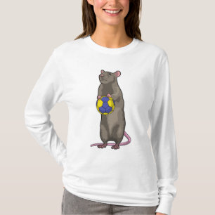 Mouse at Handball Sports T-Shirt