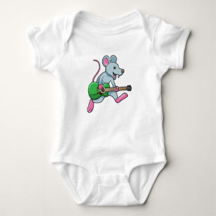 Mouse at Music with Guitar Baby Bodysuit