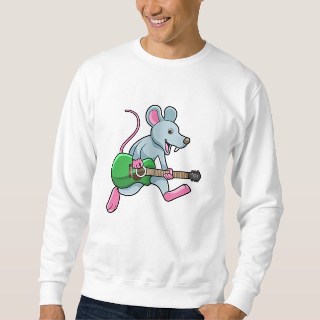 Mouse at Music with Guitar Sweatshirt (Front)