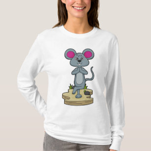 Mouse at Yoga Fitness T-Shirt