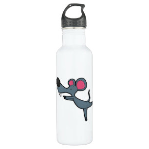 Mouse at Yoga Stretching exercise 710 Ml Water Bottle