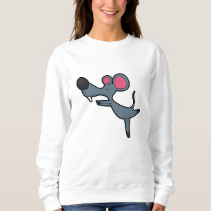 Mouse at Yoga Stretching exercise Sweatshirt