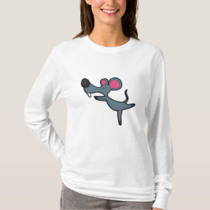 Mouse at Yoga Stretching exercise T-Shirt