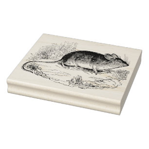 Mouse Authentic Vintage Rubber Art Stamp