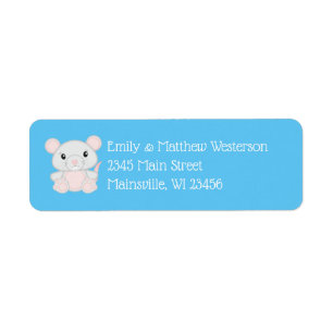 Mouse Baby Shower Blue