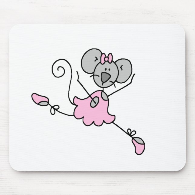 Mouse Ballerina One Mousepad (Front)
