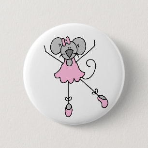 Mouse Ballerina Three Button
