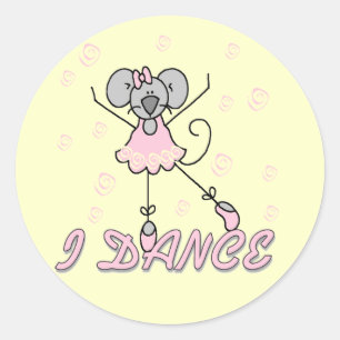Mouse Ballet Tshirts and Gifts Classic Round Sticker