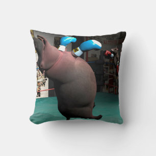 Mouse Beats Hippo KO Cushion