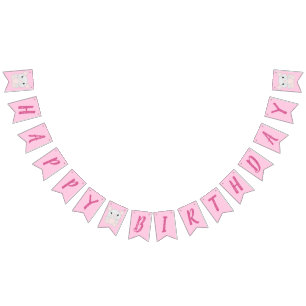 Mouse Birthday Party Pink Bunting