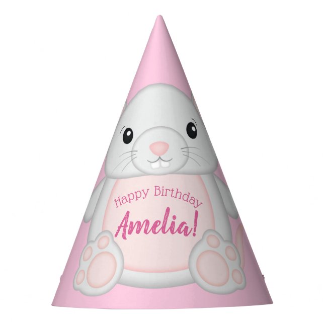 Mouse Birthday Party Pink Hat (Front)