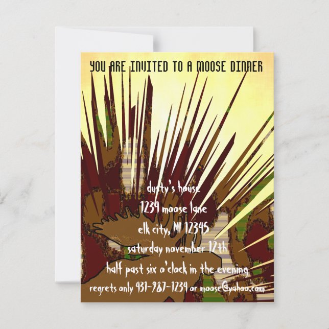 Mouse Camouflage Invitations, stickers, stamps, ca Invitation (Front)