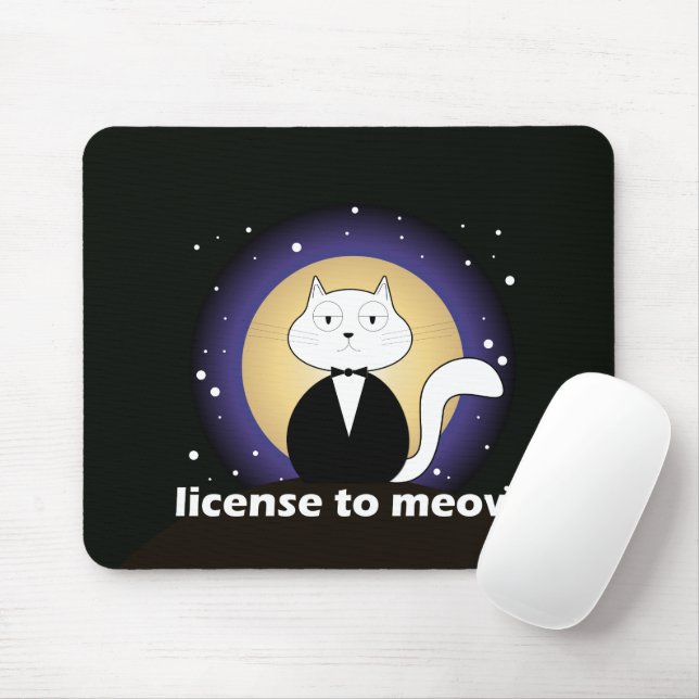 Mouse carpet/Mousepad of Cat - License to Meow Pad (With Mouse)