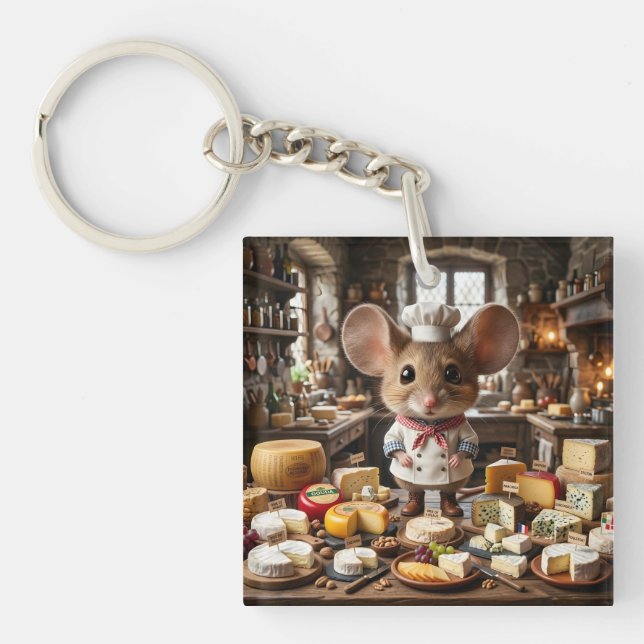 Mouse Cheesemaster Key Ring (Front)